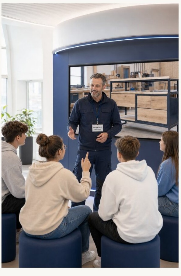 Unternehmen begegnet Jugendlichen