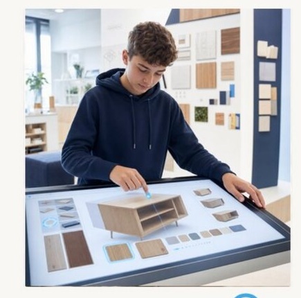 Jugendlicher bei digitaler Gestaltung